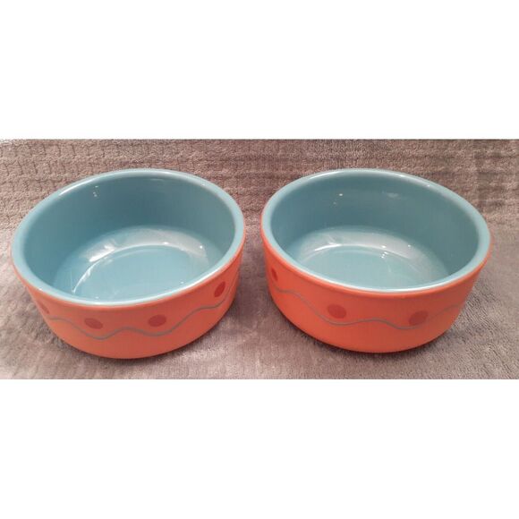 Terra Cotta 2 pc bowl set dip soup side bowl Made in Portugal Pottery - Picture 2 of 2